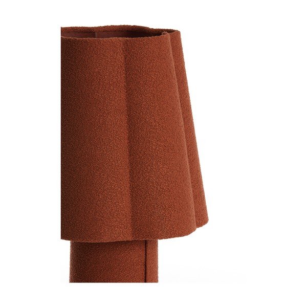 Stolní lampa v cihlové barvě s textilním stínidlem (výška 50 cm) Musaby – Light & Living-image-3
