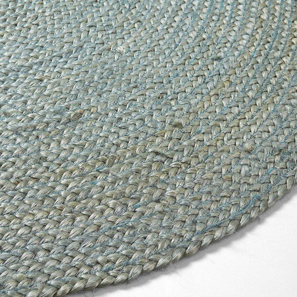 Modrý jutový koberec Kave Home Dip, Ø 100 cm-image-1