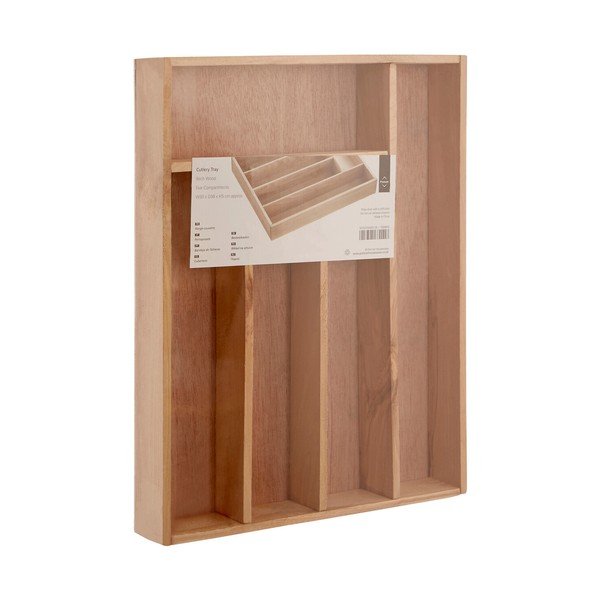 Dřevěný příborník do zásuvky v přírodní barvě 30 x 38 cm – Premier Housewares-image-4