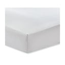 Šedé prostěradlo z bavlněného saténu Bianca Classic, 135 x 190 cm