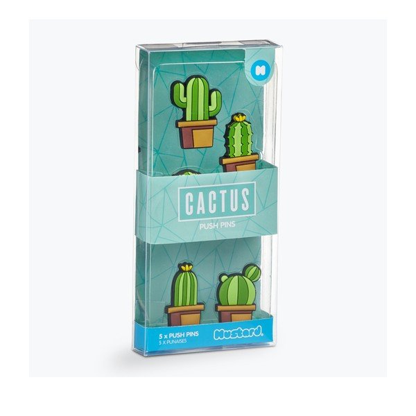 Sada 5 přípínáčků Just Mustard Cactus-image-1