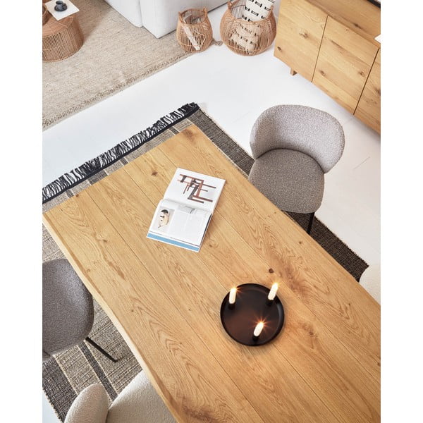 Jídelní stůl s deskou v dubovém dekoru v přírodní barvě 90x160 cm Lotty – Kave Home-image-2