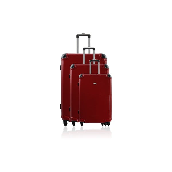 Sada 3 cestovních zavazadel Cadenas Red