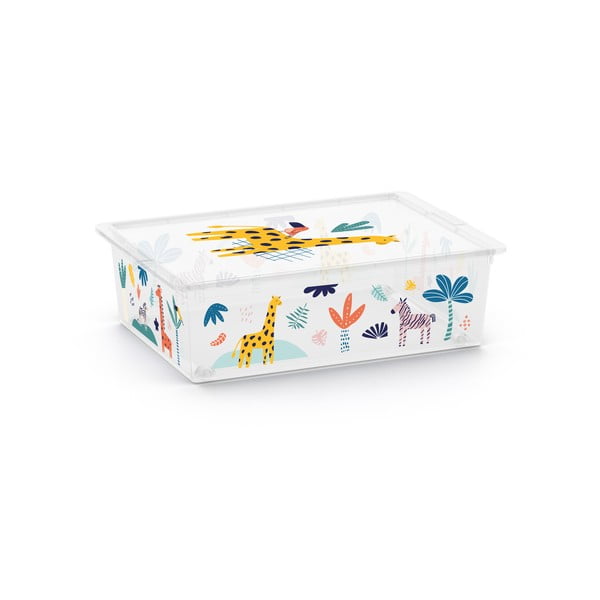 Bílý plastový dětský úložný box 55x39x16 cm C Box Style – KIS