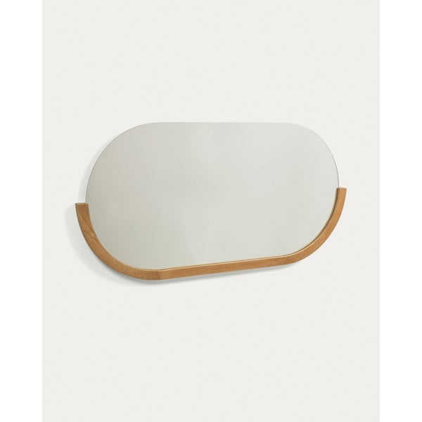 Nástěnné zrcadlo s dřevěným rámem 96x55 cm Rokia – Kave Home-image-2