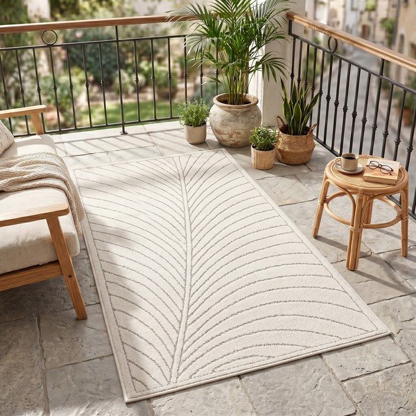 Krémový vnitřní a venkovní běhoun 80x250 cm Nova 1204 – Ayyildiz Carpets-image-1