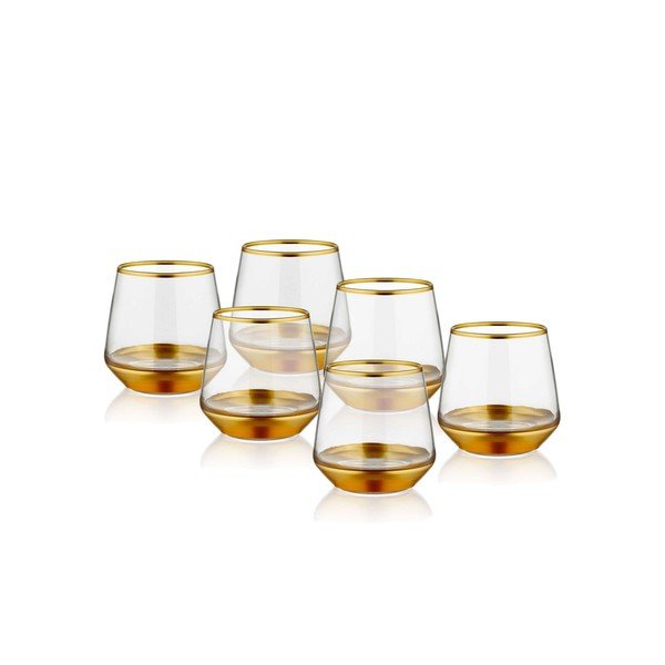 Sada 6 skleniček Mia Glam Gold, 257 ml-image-1