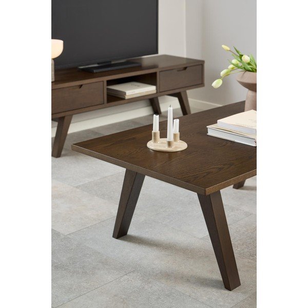 Hnědý konferenční stolek v dekoru dubu 70x130 cm A-Line – Actona-image-2