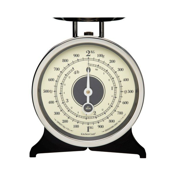 Černá kuchyňská váha Kitchen Craft Classic Collection-image-1