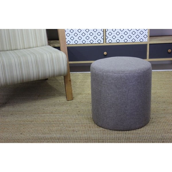 Šedý taburet Silindir  – Balcab Home-image-1