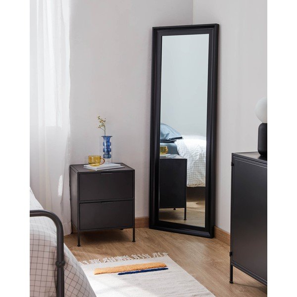 Černý ocelový noční stolek Shantay – Kave Home-image-4