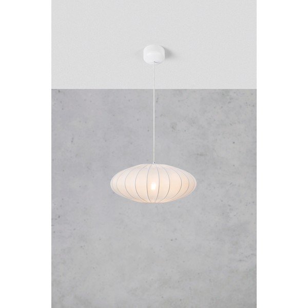 Bílé závěsné svítidlo ø 50 cm Solia – Markslöjd-image-3