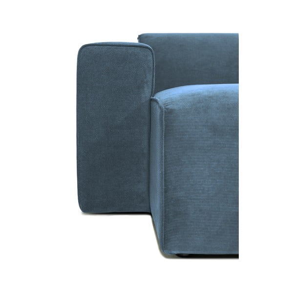 Modrý manšestrový modul pohovky (levý roh) Sting – Scandic-image-3