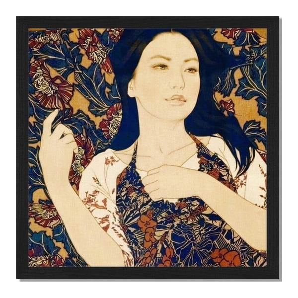 Obraz v rámu Liv Corday Asian Mariko, 40 x 40 cm