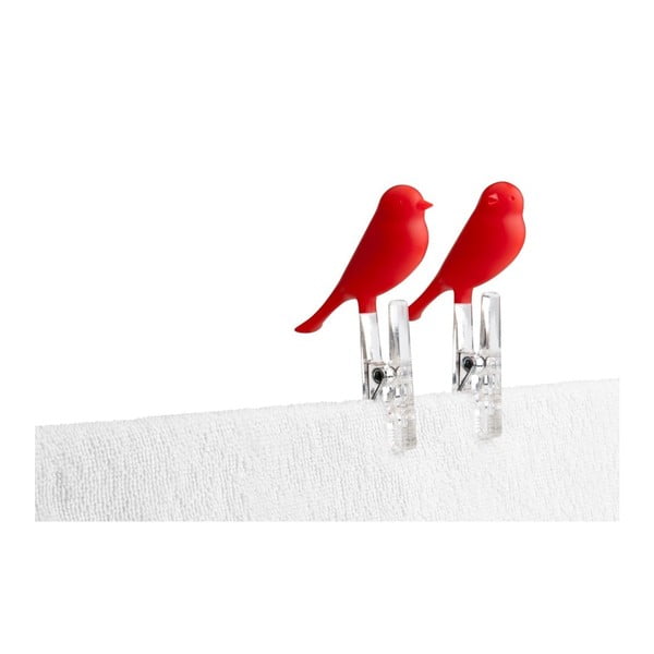 Dva červené kolíčky Qualy Peg Sparrow
