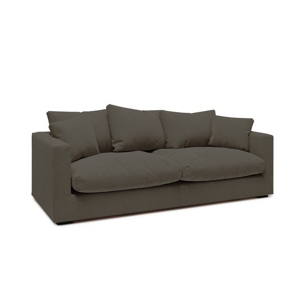 Tmavě šedá manšestrová pohovka 220 cm Comfy – Scandic-image-1