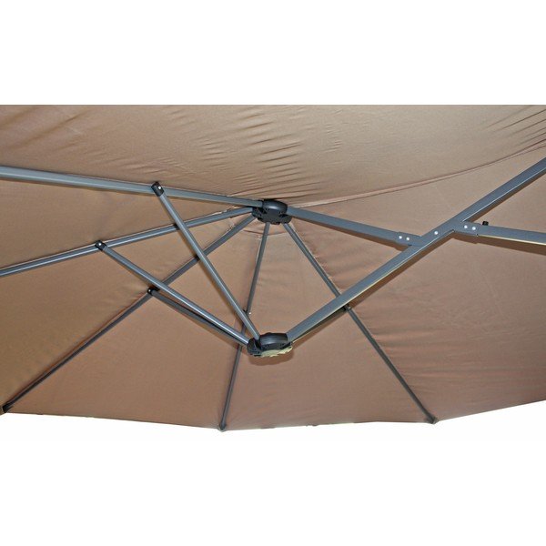 Šedý slunečník 265x460 cm – Garden Pleasure-image-4