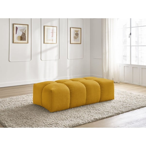 Žinylková podnožka v hořčicové barvě Everest – Bobochic Paris-image-1