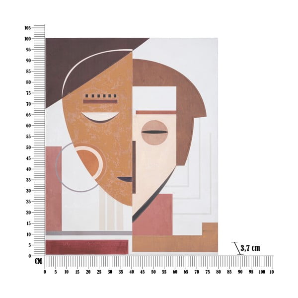 Ručně malovaný obraz 80x100 cm Ethnic Face - Mauro Ferretti-image-4