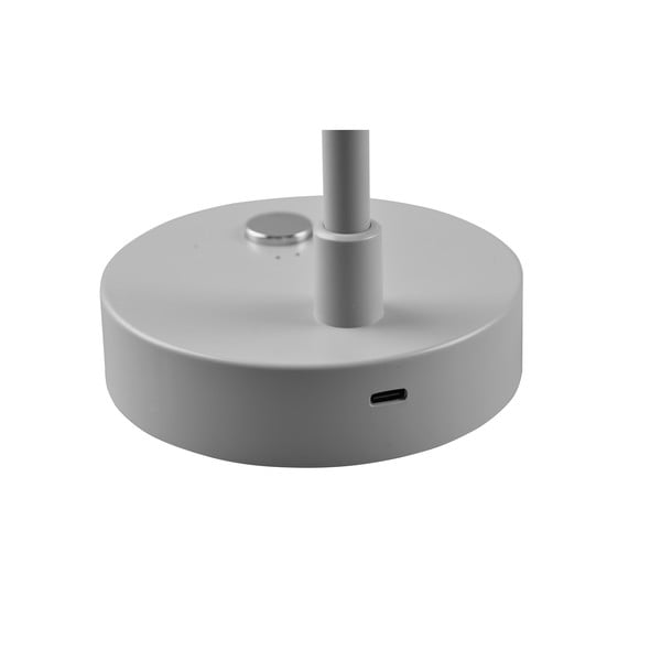 Světle šedá LED stmívatelná stolní lampa (výška 28 cm) Lenny – Trio-image-4