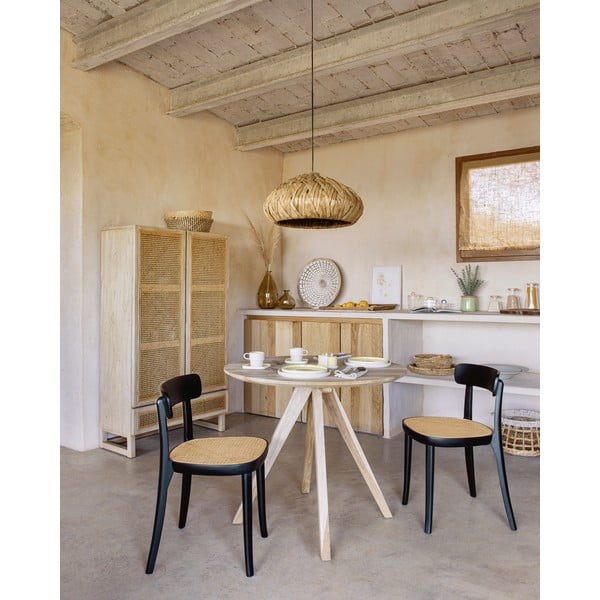 Černá jídelní židle z bukového dřeva Kave Home Romane-image-3