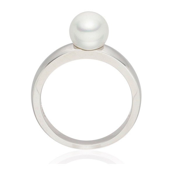 Perlový prsten Nova Pearls Copenhagen Jeanne s bílou perlou, vel. 54-image-2