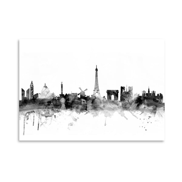 Plakát Americanflat Paris Skyline, 42 x 30 cm