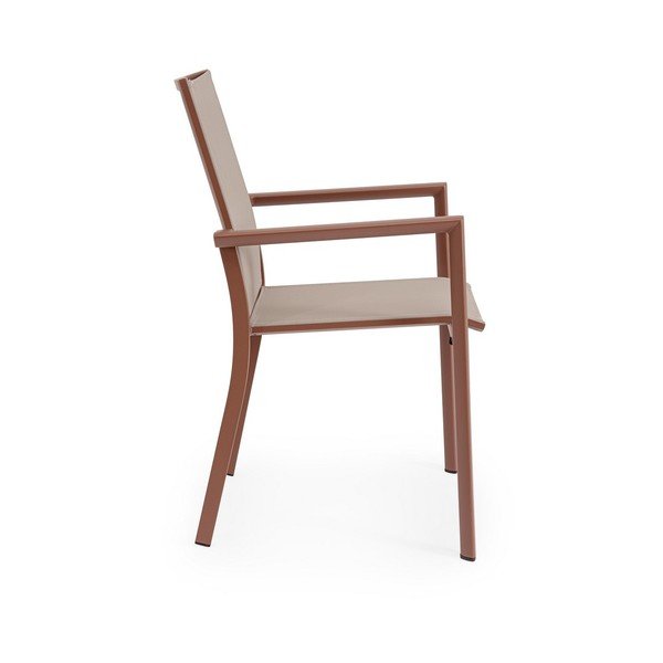 Taupe kovová zahradní židle Konnor – Bizzotto-image-3