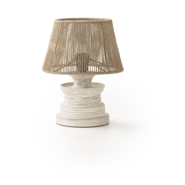 Bílá/přírodní stolní lampa (výška 30 cm) – Geese
