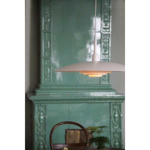 Bílé závěsné svítidlo s kovovým stínidlem ø 57 cm Piny – Markslöjd-image-2