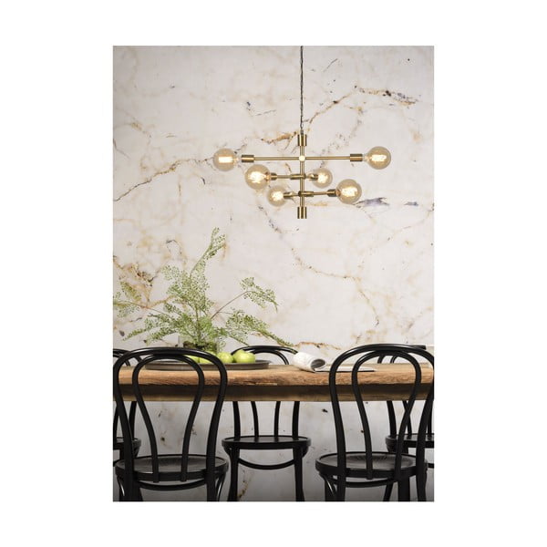 Závěsné svítidlo ve zlaté barvě se skleněným stínidlem ø 60 cm Nashville – it's about RoMi-image-1