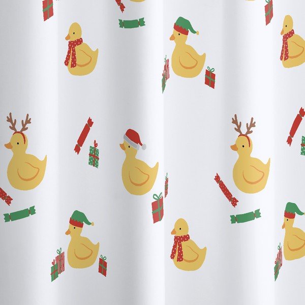 Sprchový závěs 180x180 cm Christmas Quacker – Catherine Lansfield-image-2