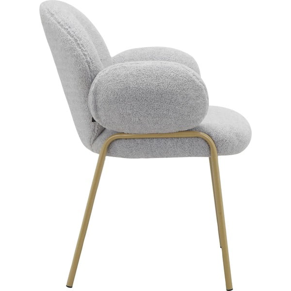 Světle šedá čalouněná jídelní křesla v sadě 2 ks s područkami Iwama – Støraa-image-3