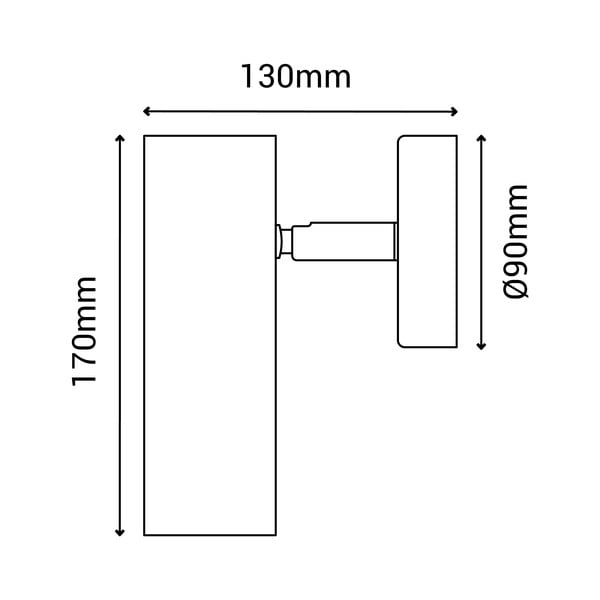 Nástěnné svítidlo v bronzové barvě SULION Milan, výška 17 cm-image-3