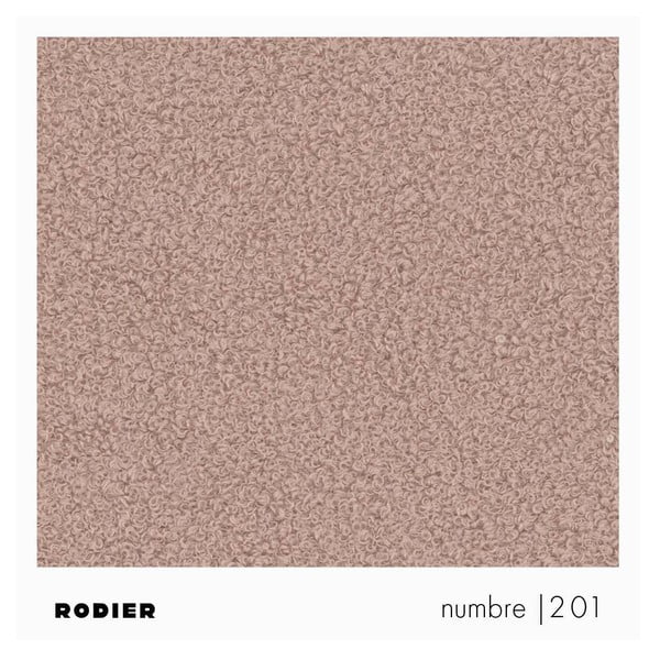 Růžová podnožka z textilie bouclé Monce – Rodier-image-3