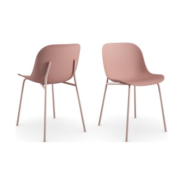 Sada 2 růžových jídelních židlí Støraa Ocean-image-2