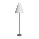 Stojací lampa ve stříbrné barvě s textilním stínidlem (výška 153 cm) Navat – Kave Home