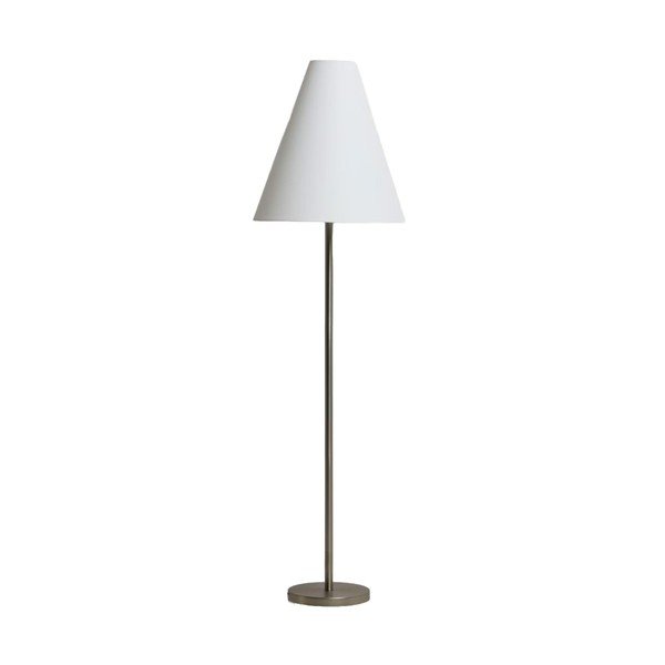 Stojací lampa ve stříbrné barvě s textilním stínidlem (výška 153 cm) Navat – Kave Home