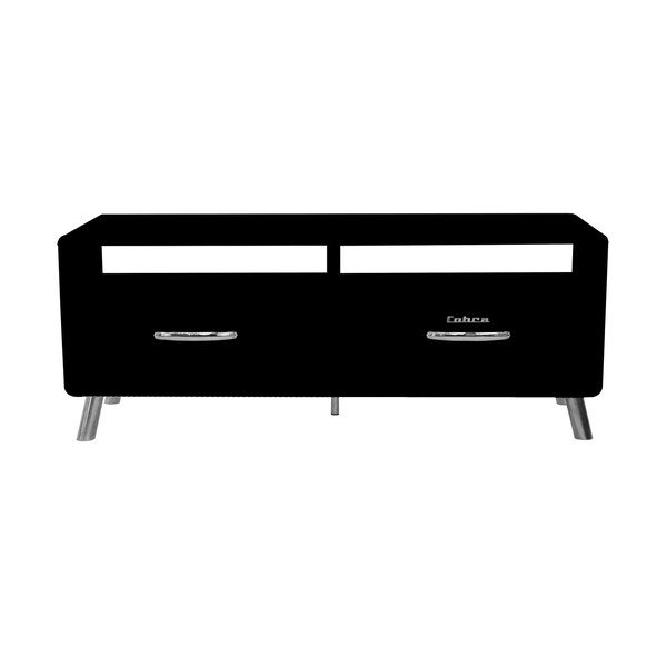 Černá TV stolek Tenzo Cobra, šířka 118 cm