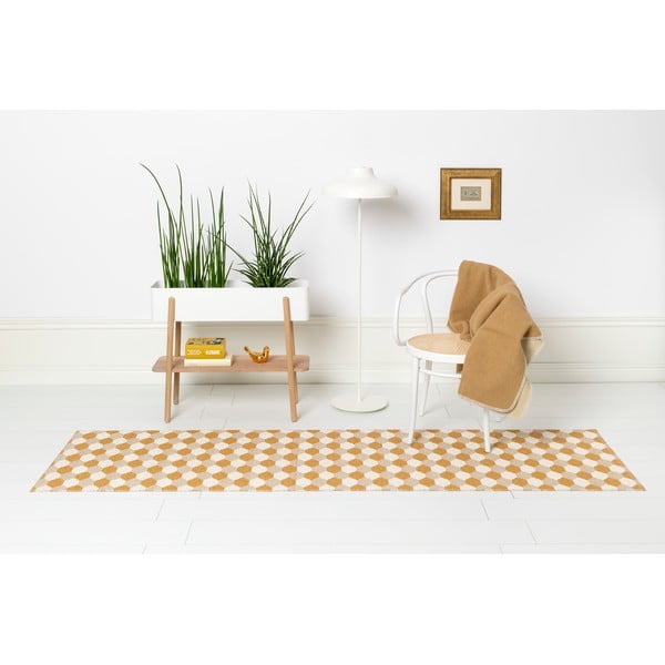 Okrově žlutý vnitřní a venkovní běhoun 70x250 cm Dana Ochre – Pappelina-image-4