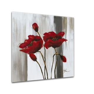 Obraz Styler Glasspik Poppy Flower, 20 x 20 cm