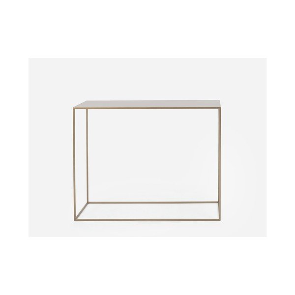 Konzolový kovový stůl ve zlaté barvě CustomForm Tensio, 100 x 35 cm-image-1