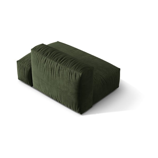 Zelený sametový modul pohovky (pravý roh) Martina – Micadoni -image-2