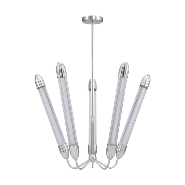 Ocelové závěsné svítidlo ve stříbrné barvě se skleněným stínidlem ø 86 cm Lemon Squeeze – UMAGE-image-3