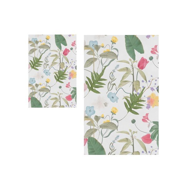 Koupelnové předložky v sadě 2 ks 60x100 cm Floral – Mila Home