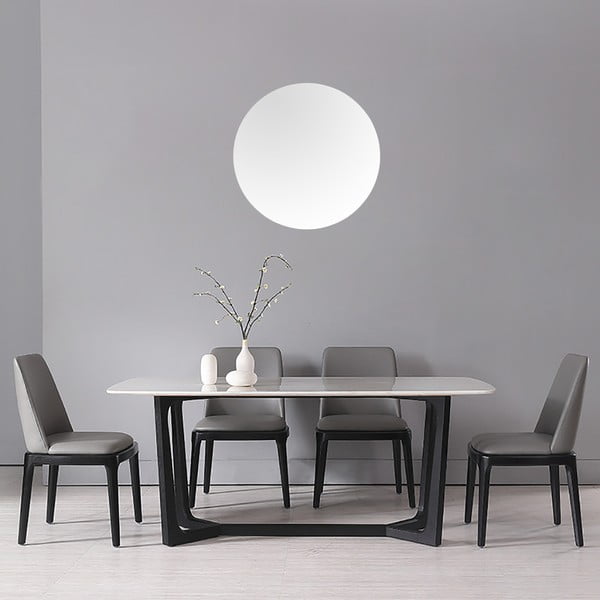 Nástěnné zrcadlo s osvětlením ø 60 cm Luna – Mirrors and More-image-3