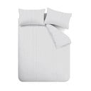 Šedé flanelové povlečení na dvoulůžko 200x200 cm Stripe – Catherine Lansfield