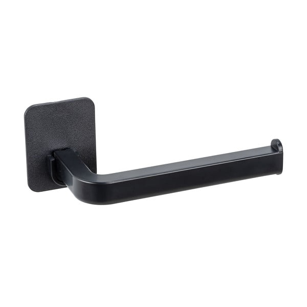 Černý plastový držák na toaletní papír bez vrtání Parma – Allstar-image-1