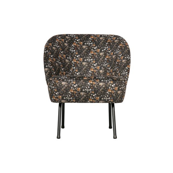 Černé květované křeslo BePureHome Vogue-image-2