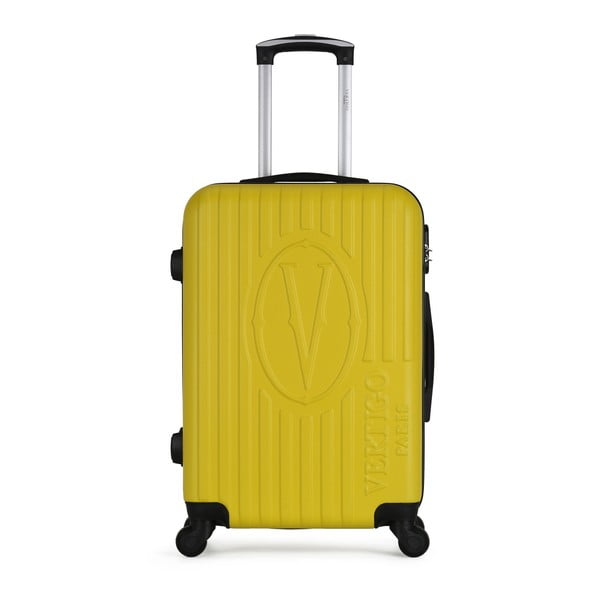 Žlutý cestovní kufr na kolečkách VERTIGO Valise Grand Cadenas Integre Malo, 41 x 62 cm